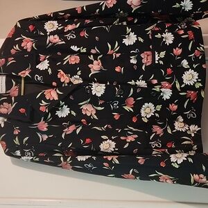 Alfred Dunner Black Floral Jacket